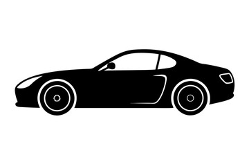 racing car vector silhouette, race car icon, car silhouette
