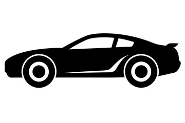 racing car vector silhouette, race car icon, car silhouette
