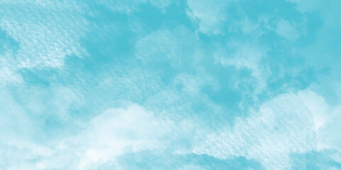blue modern watercolor wall texture background. sky light liquid pattern decoration . 