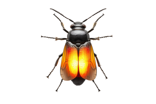 Close-up of a vibrant insect showcasing intricate details and colorful wings, ideal for nature and biology themes.