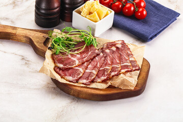 Italian pork sausage - prosciutto crudo