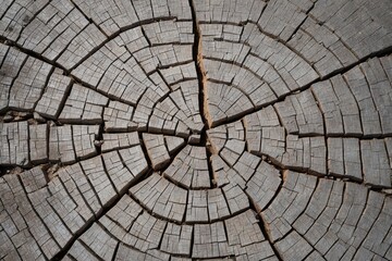 Fototapeta premium Cracked Surface Texture Lines Illustrating Deterioration and Collapse