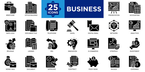 business, office, meeting, businessman, team, group icon set. Outline icons collection. Simple vector illustration
