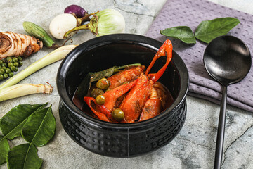 Thai Panang curry witn prawn