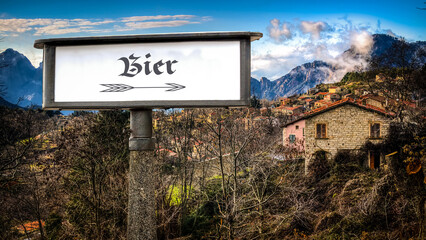 Signposts the direct way to Beer