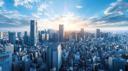 Tokyo Skyline at Sunset