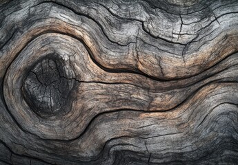 Fototapeta premium weathered wood, showcasing the intricate patterns and textures that add depth to its appearance