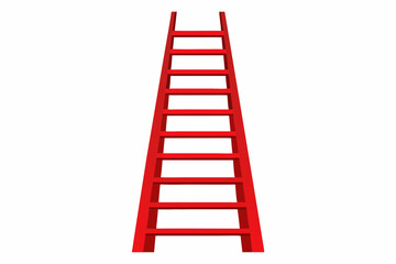 Realistic ladder vector design on a white background