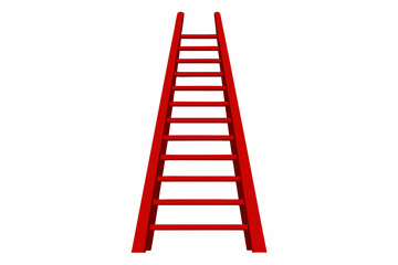 Realistic ladder vector design on a white background