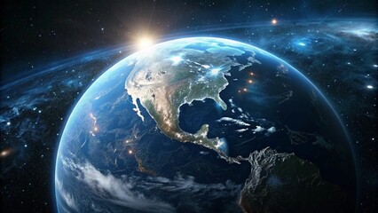 Obraz premium Earth space astronomy planet,generative ai 