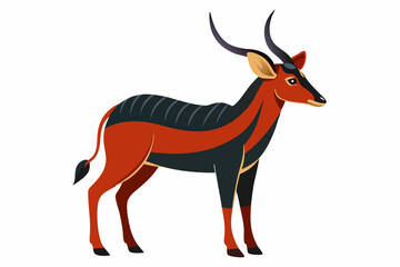 saola vector style on a white background
