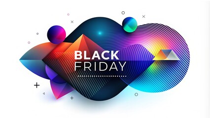 Fototapeta premium vector colored layers Isolated Abstract geometric for use on Black Friday