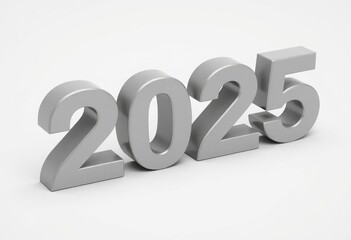 text 2025 background 3d rendering, ai