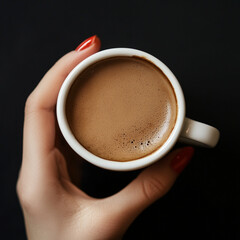 cup of coffee in hand