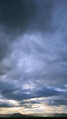 Obraz premium clouds over the sea