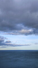 clouds over the sea