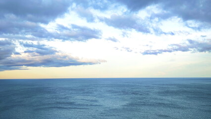 clouds over the sea