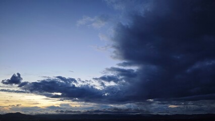 Fototapeta premium clouds over the mountains