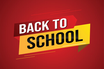 back to school word concept vector illustration with modern 3d style for store big sale landing page template ui web mobile app poster banner flyer background gift card coupon label wallpaper

