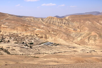 Abandoned village and landscape around near Montreal, Shobak, Dana Nature Reserve, Jordan
