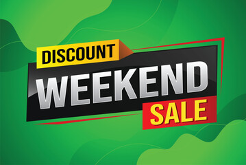 Weekend Special sale tag. Banner design template for marketing. Special offer promotion retail. background banner modern graphic design for advertising store shop, online store, website, landing page
