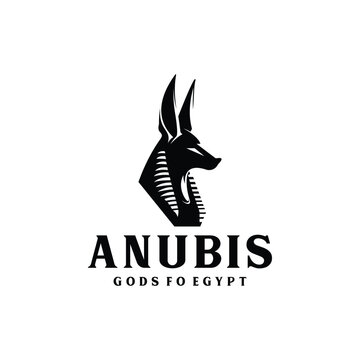 god anubis logo vector illustration