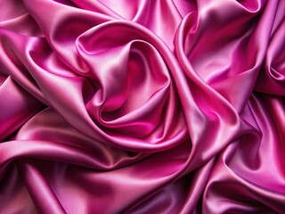 Obraz premium Luxurious pink silk crepe satin fabric with a shiny front and exquisite drapery displays a rich, beautiful sheen, perfect for high-end designs and upholstery.