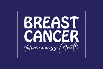 Obraz premium Breast Cancer Awareness Month. banner background vector illustration with awareness design.