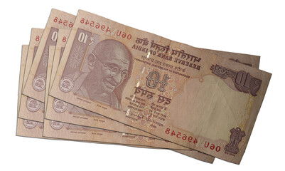 Indian 10 Rupees Note - Authentic Currency of India