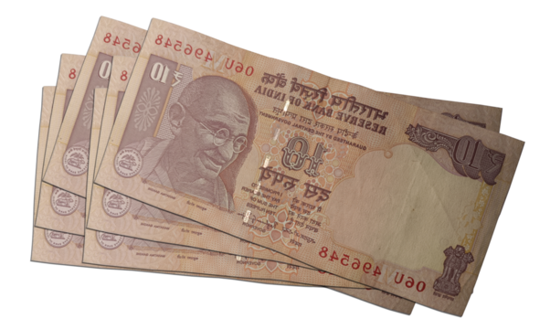 Indian 10 Rupees Note - Authentic Currency of India