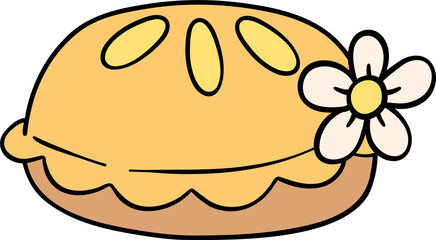 Groovy Thanksgiving Pie Pastel  Trendy Retro