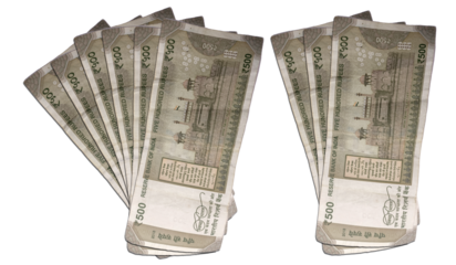 Indian 500 Rupees Note - Authentic Currency Bill of India