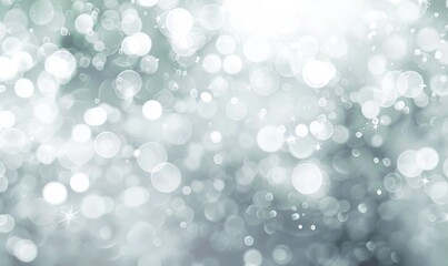 Abstract background with white bokeh lights, creating a soft and dreamy visual effect suitable for festive and celebratory themes.