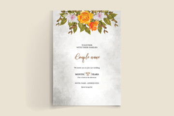 BRIDAL SHOWER FLORAL INVITATION TEMPLATE