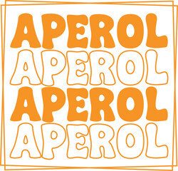 Aperol SVG T-Shirt Design Template