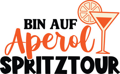 Aperol SVG T-Shirt Design Template