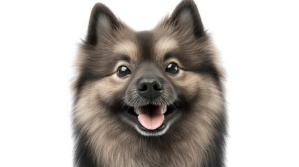Obraz premium 3D realistic of Keeshond smiling broadly