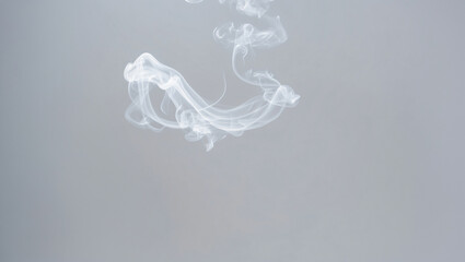 Smoke on light background.