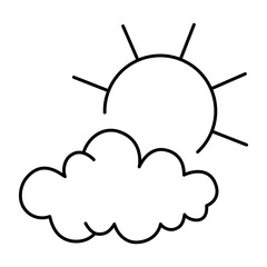 Weather Editable Line Icons. Green Technology, Net Zero, Carbon Neutral and Environmental Sustainability Concept in Minimal Style. Thin Outline Icons Collection