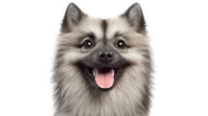 Obraz premium 3D realistic of Keeshond smiling broadly