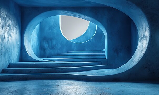 A marketing agency hero section image is designed with a modern minimal blue background, ideal for attracting attention and branding.