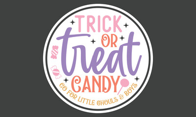 Halloween Round Sign Stickers And Single Design