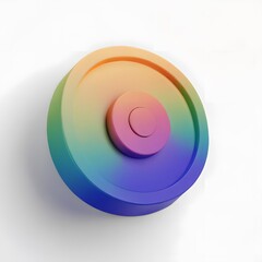 3D Icon Circular gradient abstract background.