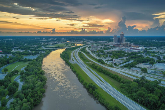 Columbus Ga, Aerial View