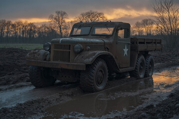 Obraz premium Hum V - Army Track