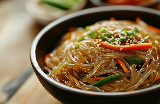 Traditional Korean food japchae
