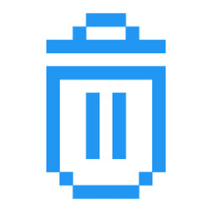delete icon button pixel art style