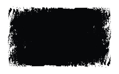 Grunge black and white frames, textured rectangles. Black brush stroke, ink paint, grunge backdrop, dirt banner, and dirty texture.