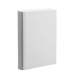white plain 3d render book mockup white background