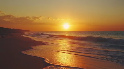 Fototapeta premium sunset on the beach 